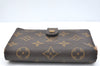 Auth Louis Vuitton Monogram Porte Monnaie Billets Viennois M61663 Wallet K4287