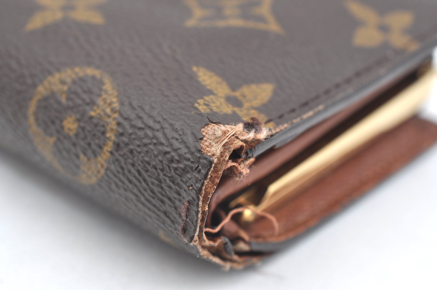 Auth Louis Vuitton Monogram Porte Monnaie Billets Viennois M61663 Wallet K4287