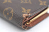 Auth Louis Vuitton Monogram Porte Monnaie Billets Viennois M61663 Wallet K4287