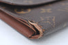 Authentic Louis Vuitton Monogram Porte Tresor International M61215 Wallet K4288