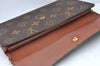 Authentic Louis Vuitton Monogram Porte Tresor International M61215 Wallet K4288