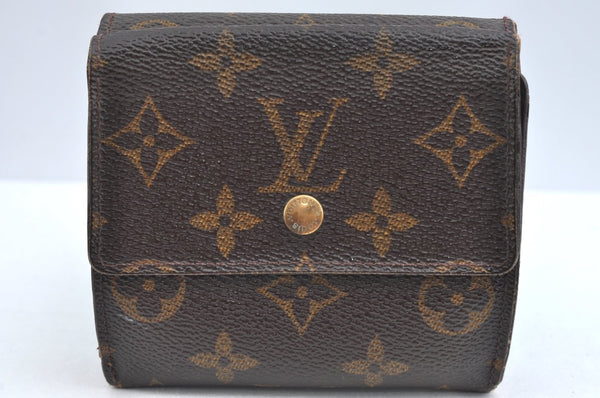 Authentic Louis Vuitton Monogram M61652 Porte Monnaie Billet Carte Credit K4290