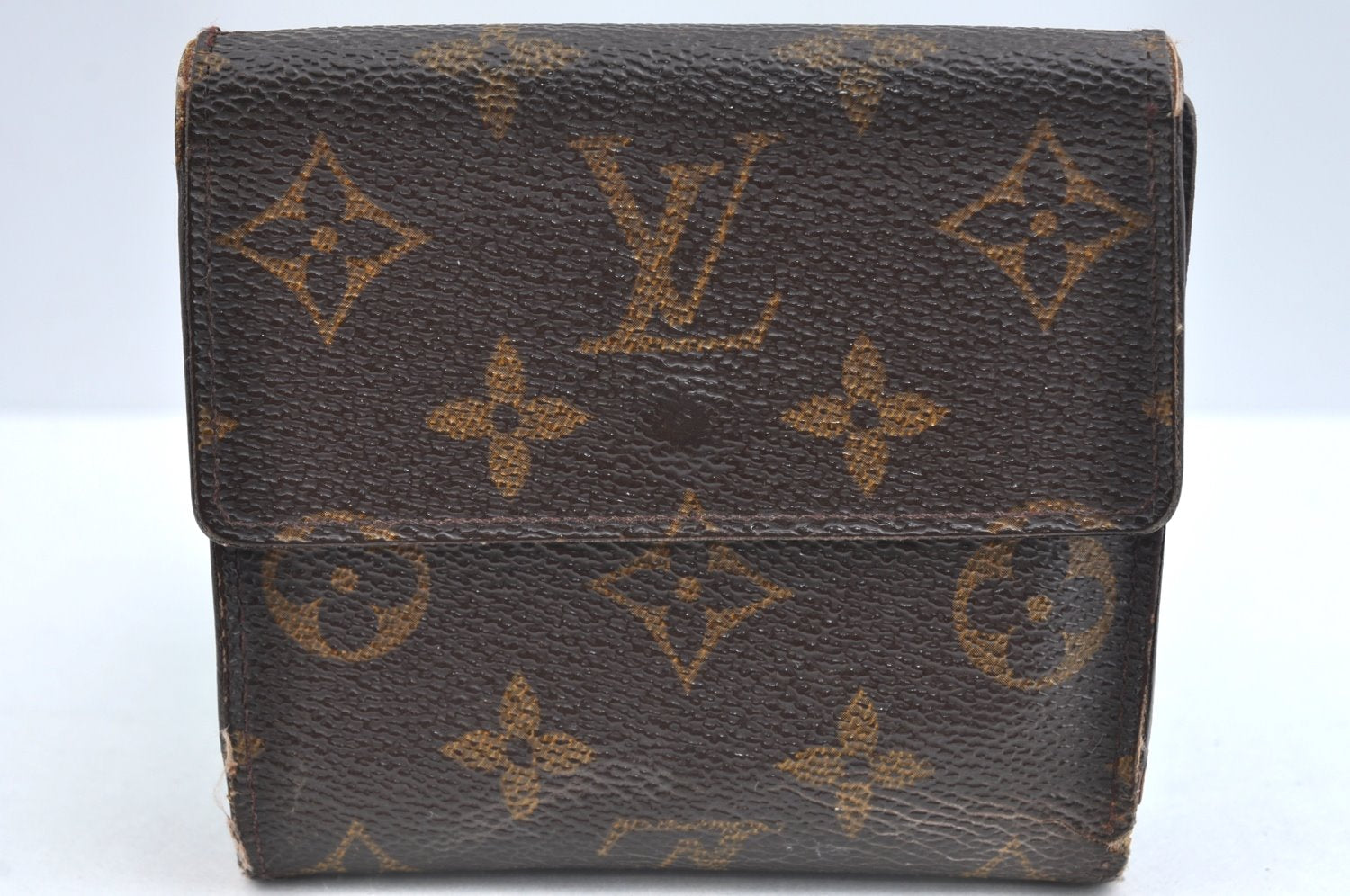 Authentic Louis Vuitton Monogram M61652 Porte Monnaie Billet Carte Credit K4290