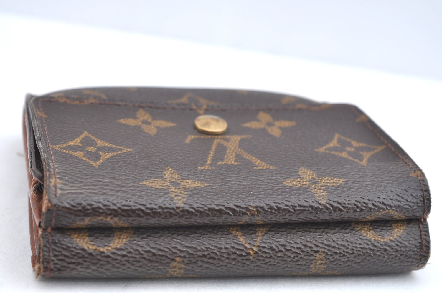 Authentic Louis Vuitton Monogram M61652 Porte Monnaie Billet Carte Credit K4290