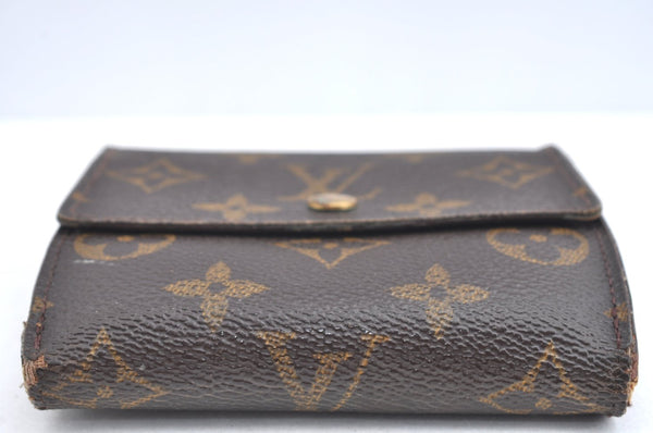 Authentic Louis Vuitton Monogram M61652 Porte Monnaie Billet Carte Credit K4290