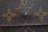 Authentic Louis Vuitton Monogram M61652 Porte Monnaie Billet Carte Credit K4290