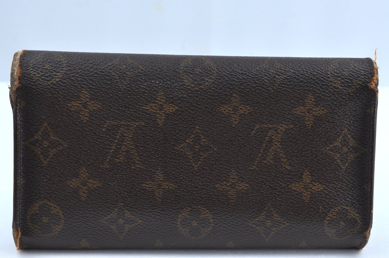 Authentic Louis Vuitton Monogram Porte Tresor International M61215 Wallet K4291