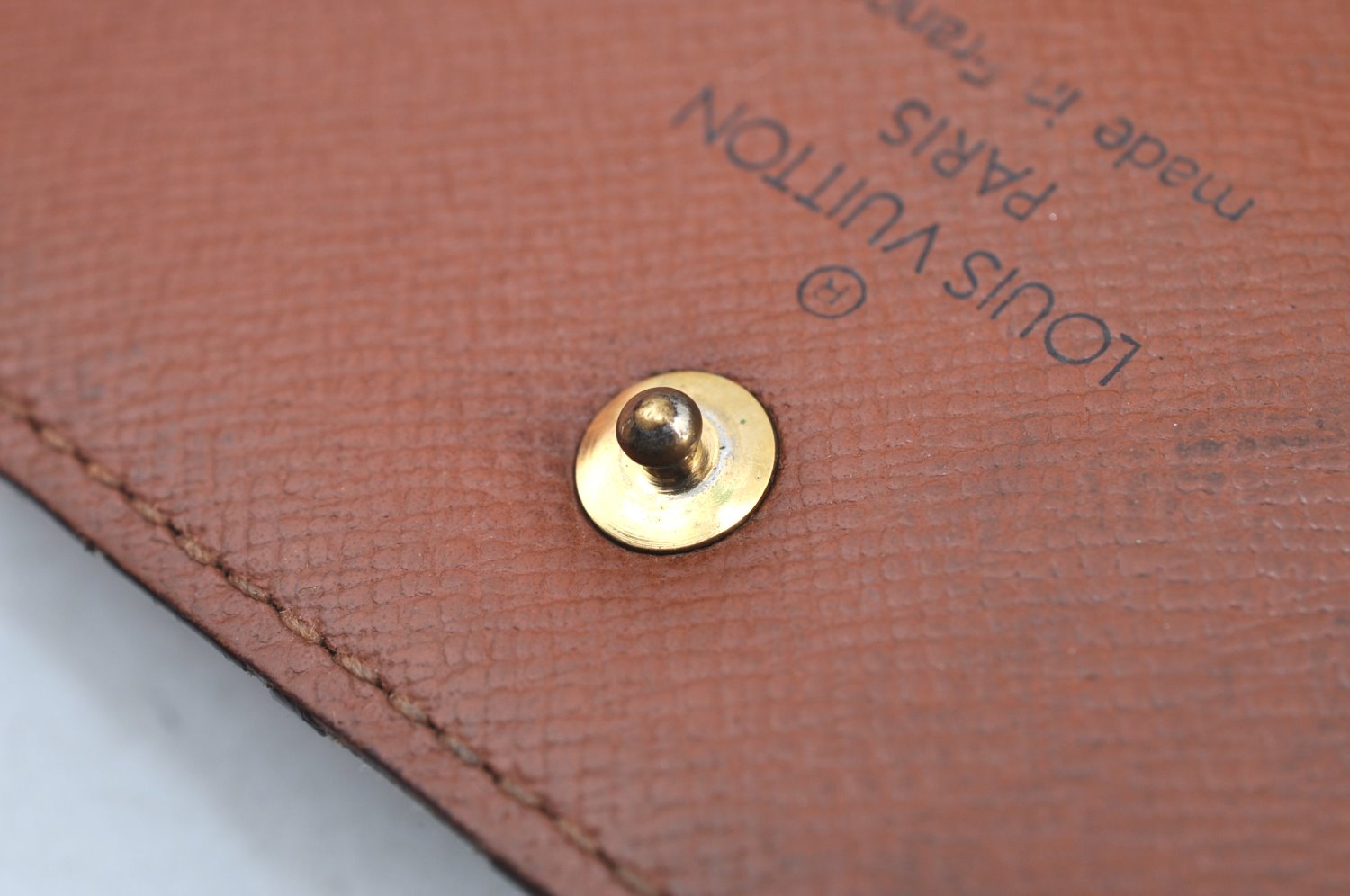 Authentic Louis Vuitton Monogram Porte Tresor International M61215 Wallet K4291