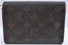 Authentic Louis Vuitton Monogram Porte Tresor Etui Papier Wallet M61202 LV K4294