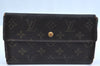 Authentic Louis Vuitton Monogram Porte Tresor International M61215 Wallet K4295