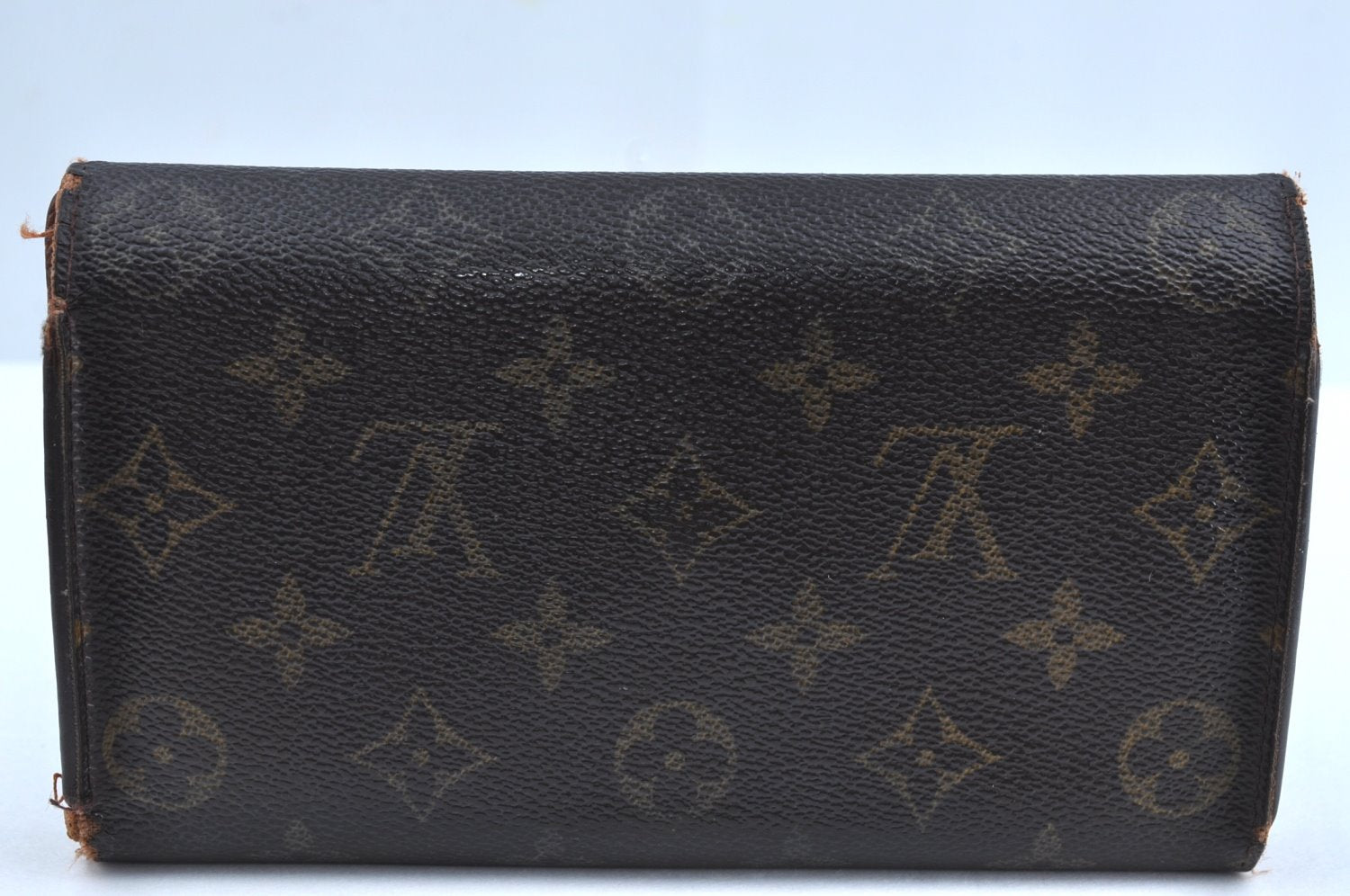 Authentic Louis Vuitton Monogram Porte Tresor International M61215 Wallet K4295