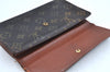 Authentic Louis Vuitton Monogram Porte Tresor International M61215 Wallet K4295