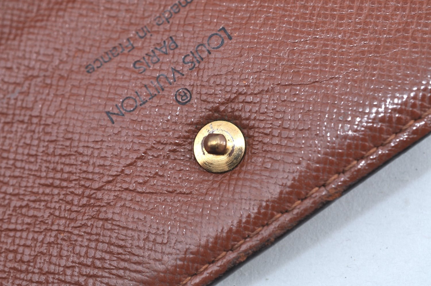 Authentic Louis Vuitton Monogram Porte Tresor International M61215 Wallet K4295