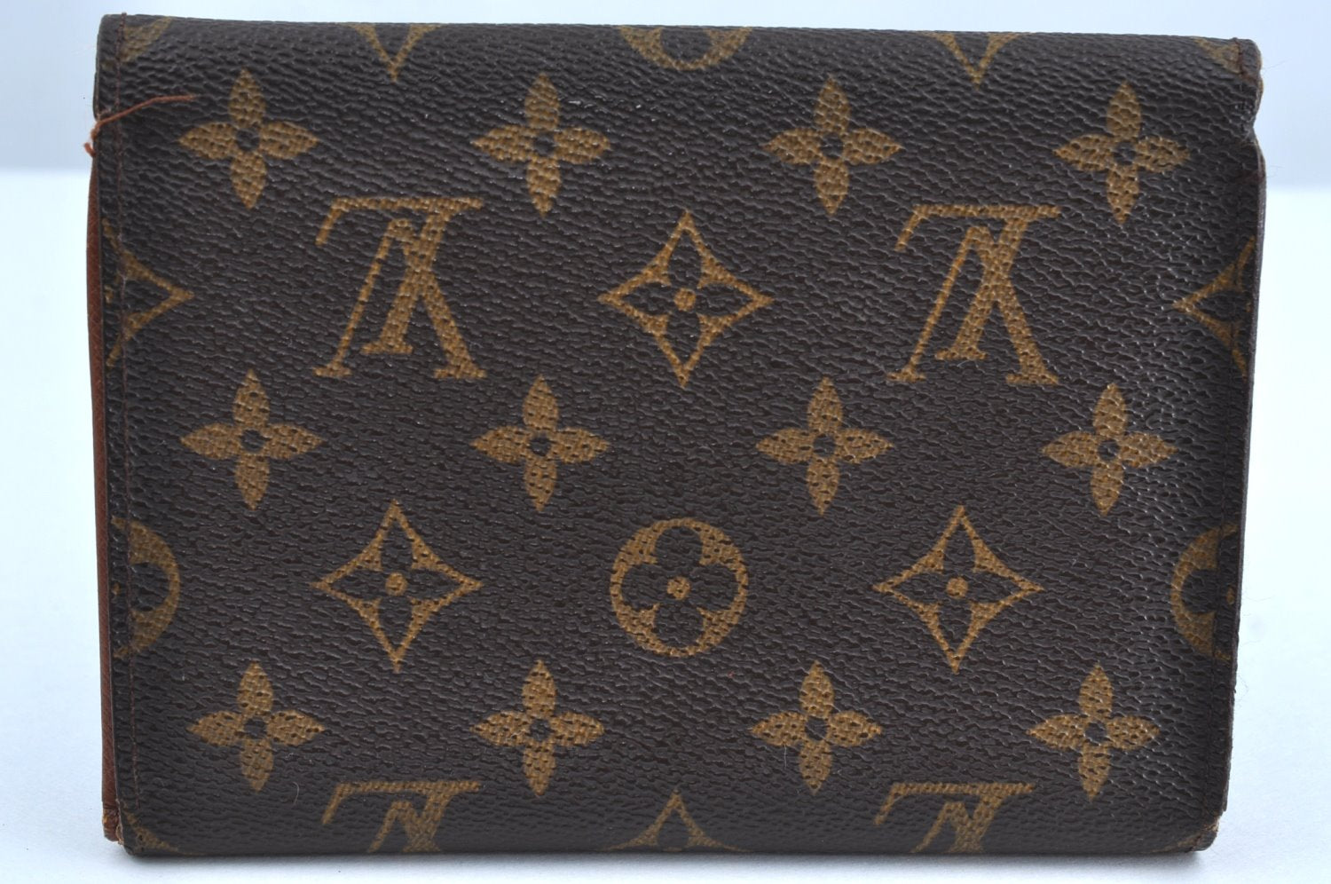 Authentic Louis Vuitton Monogram Porte Tresor Etui Papier Wallet M61202 LV K4297