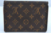 Authentic Louis Vuitton Monogram Porte Tresor Etui Papier Wallet M61202 LV K4297