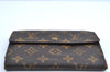 Authentic Louis Vuitton Monogram Porte Tresor Etui Papier Wallet M61202 LV K4297