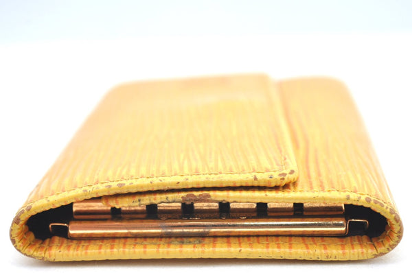 Authentic Louis Vuitton Epi Multicles 6 Key Case Yellow M63819 LV K4299