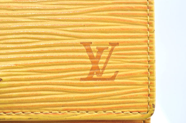 Authentic Louis Vuitton Epi Multicles 6 Key Case Yellow M63819 LV K4299