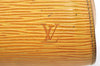 Authentic Louis Vuitton Epi Dauphine Cosmetic Pouch Yellow M48449 LV K4300