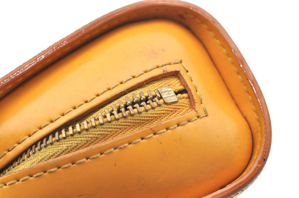 Authentic Louis Vuitton Epi Dauphine Cosmetic Pouch Yellow M48449 LV K4300