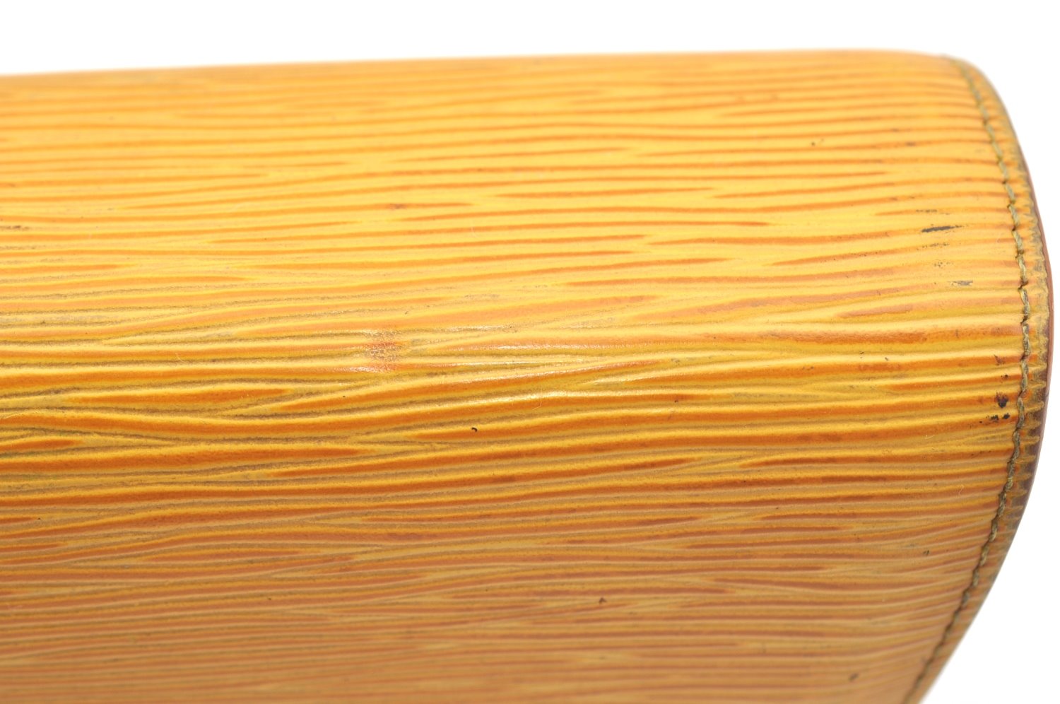 Authentic Louis Vuitton Epi Dauphine Cosmetic Pouch Yellow M48449 LV K4300