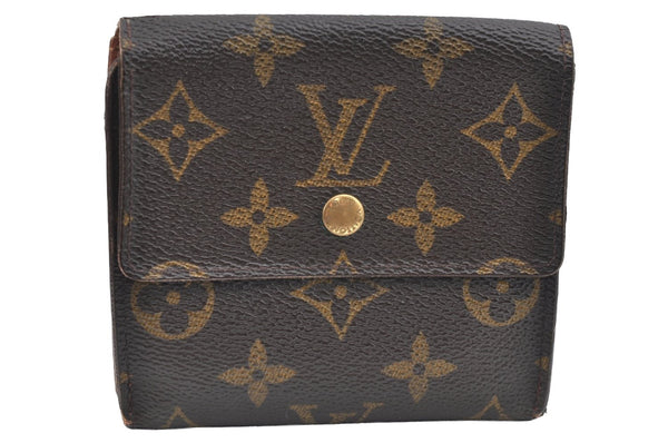 Authentic Louis Vuitton Monogram M61652 Porte Monnaie Billet Carte Credit K4301
