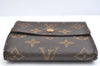 Authentic Louis Vuitton Monogram M61652 Porte Monnaie Billet Carte Credit K4301