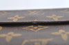 Authentic Louis Vuitton Monogram M61652 Porte Monnaie Billet Carte Credit K4301