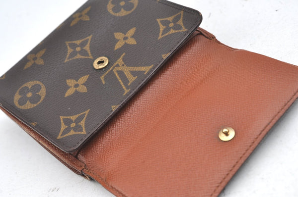 Authentic Louis Vuitton Monogram M61652 Porte Monnaie Billet Carte Credit K4301