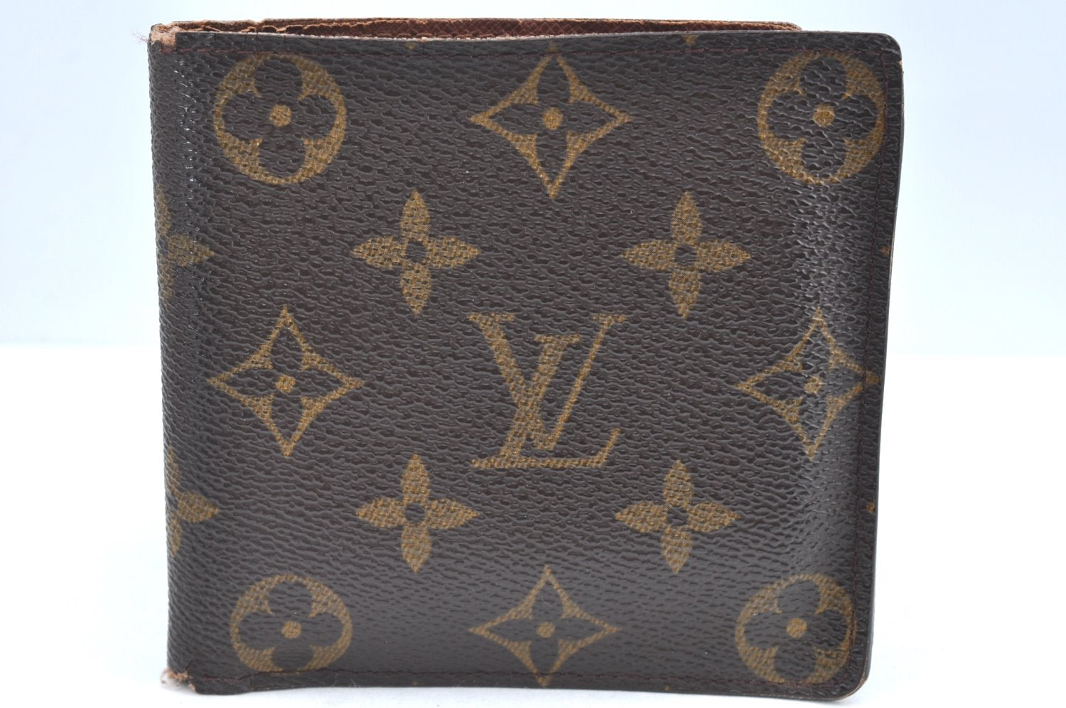 Authentic Louis Vuitton Monogram Porte Billet Carte Credit Monnaie Wallet K4302