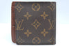 Authentic Louis Vuitton Monogram Porte Billet Carte Credit Monnaie Wallet K4302