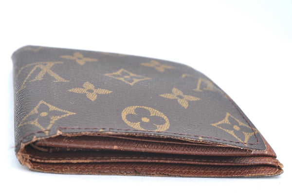 Authentic Louis Vuitton Monogram Porte Billet Carte Credit Monnaie Wallet K4302