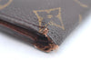 Authentic Louis Vuitton Monogram Porte Billet Carte Credit Monnaie Wallet K4302