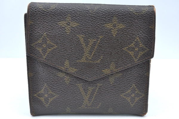 Authentic Louis Vuitton Monogram Porte Monnaie Billets Wallet M61660 LV K4304