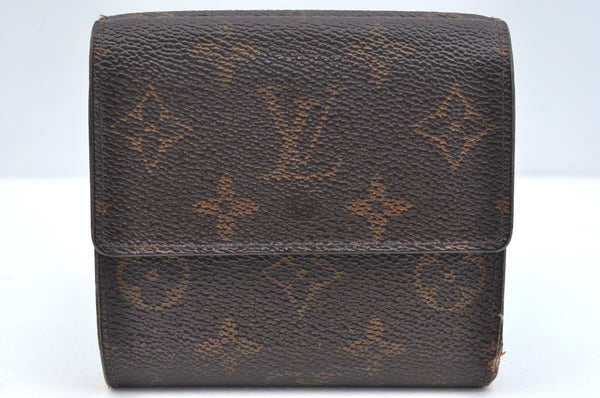 Authentic Louis Vuitton Monogram M61652 Porte Monnaie Billet Carte Credit K4305