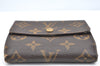 Authentic Louis Vuitton Monogram M61652 Porte Monnaie Billet Carte Credit K4308