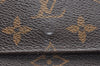 Authentic Louis Vuitton Monogram M61652 Porte Monnaie Billet Carte Credit K4308