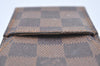 Authentic Louis Vuitton Damier Etui Cigarette Case N63024 LV K4309