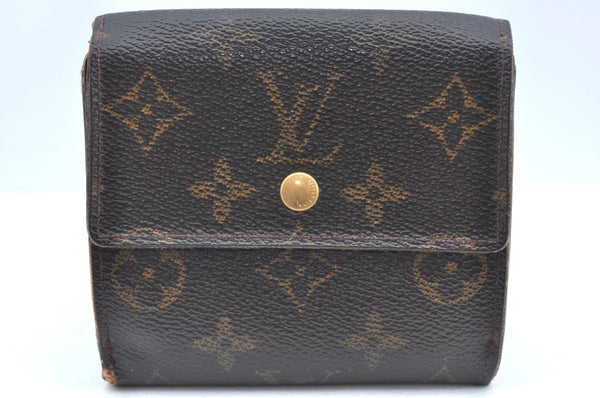 Authentic Louis Vuitton Monogram M61652 Porte Monnaie Billet Carte Credit K4310