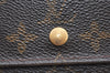 Authentic Louis Vuitton Monogram M61652 Porte Monnaie Billet Carte Credit K4310