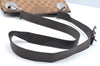 Authentic GUCCI Eclipse Shoulder Cross Bag GG Canvas Leather 120841 Brown K4313