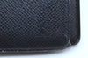 Auth Louis Vuitton Taiga Portefeuille Brazza Long Wallet Navy M30502 LV K4319