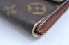 Authentic Louis Vuitton Monogram Portefeuille International M61217 Wallet K4321