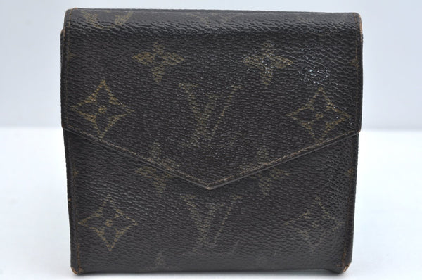 Authentic Louis Vuitton Monogram Porte Monnaie Billets Wallet M61660 LV K4322
