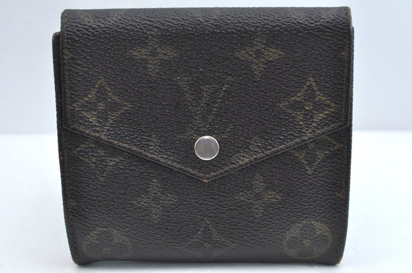 Authentic Louis Vuitton Monogram Porte Monnaie Billets Wallet M61660 LV K4322