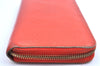 Authentic Louis Vuitton Vernis Zippy Wallet Long Purse Orange M93724 LV K4323