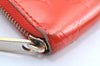 Authentic Louis Vuitton Vernis Zippy Wallet Long Purse Orange M93724 LV K4323