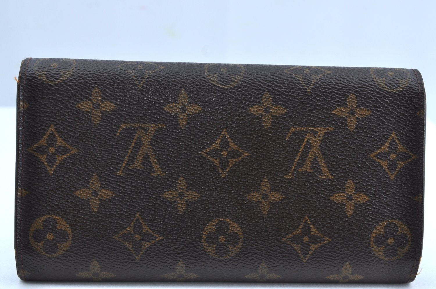 Authentic Louis Vuitton Monogram Porte Tresor International M61215 Wallet K4324