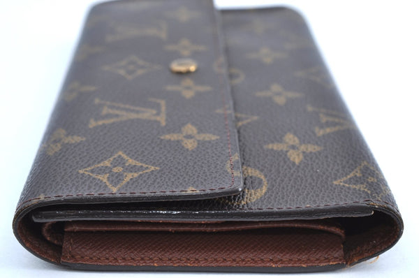 Authentic Louis Vuitton Monogram Porte Tresor International M61215 Wallet K4324