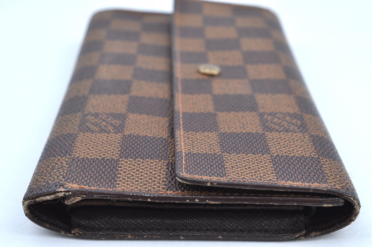 Authentic Louis Vuitton Damier Porte Tresor International Wallet N61215 LV K4327